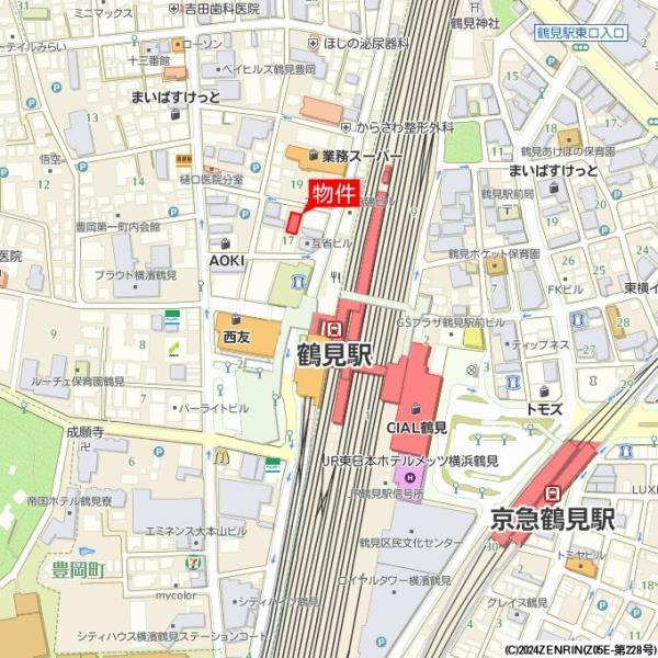 Ｊ－Ｃｌｏｕｄ横浜鶴見の地図