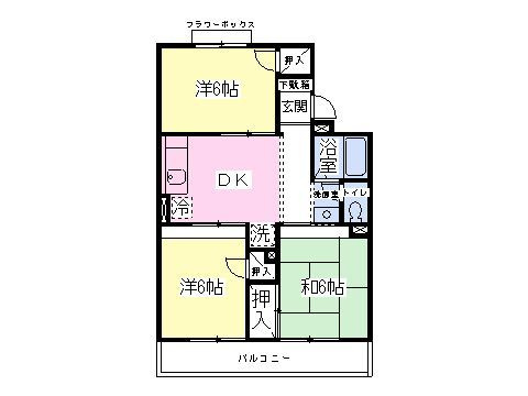 オール6帖で使いやすい間取