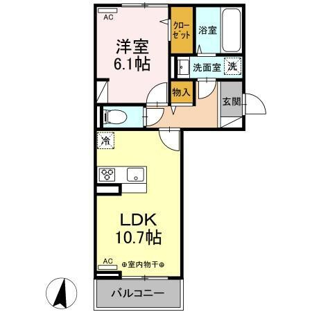 スリーライン高崎の間取り