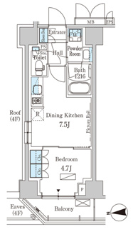 【間取り】 | パークアクシス新宿西落合