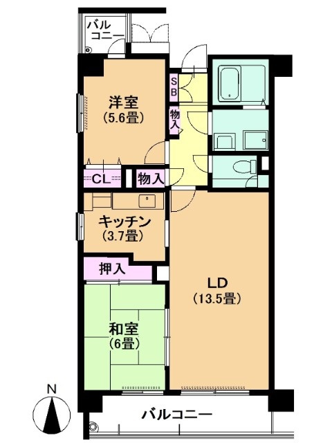 アーバンドエル大曽根東の間取り