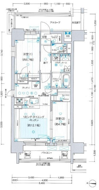 プレサンス　レイズ　桜山　ＥＡＳＴの間取り