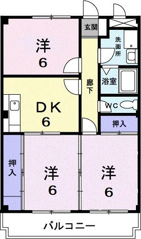 コーポレイト梨坂の間取り