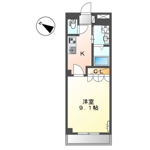 シャンテール弐番館の間取り