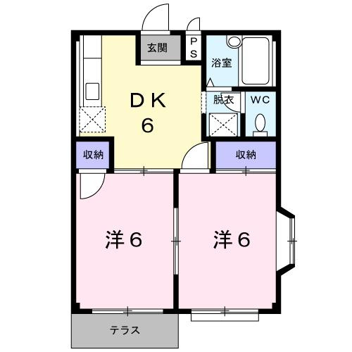 プリムローズＢの間取り