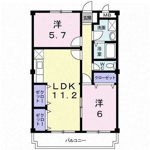 マンションローレルの間取り
