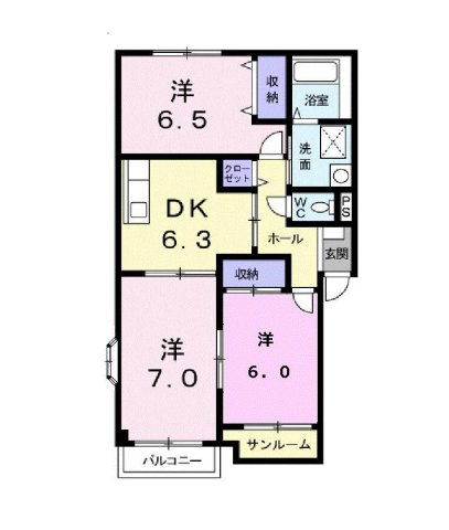 ヴィラノールＣの間取り