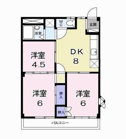 【間取り】 | ハイツトニーワンＡ