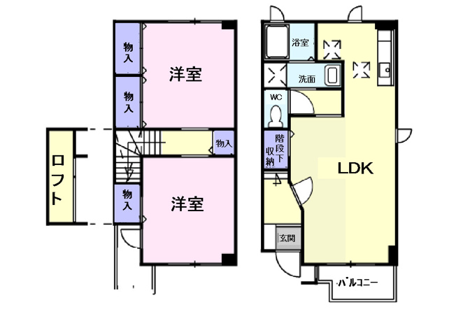 【間取り】 | ビューテラス　Ａ