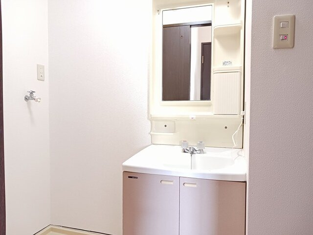 富山市婦中町砂子田のアパートの洗面所
