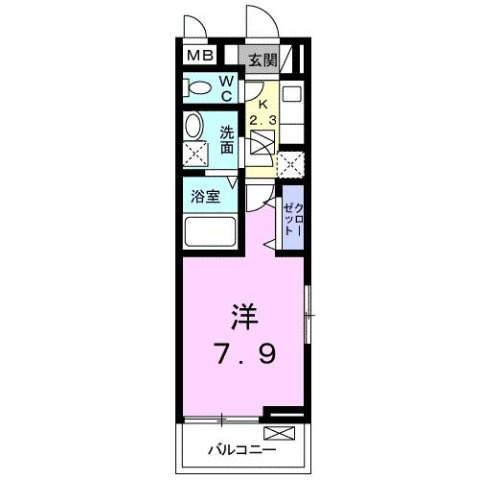 コモディ　モンテの間取り
