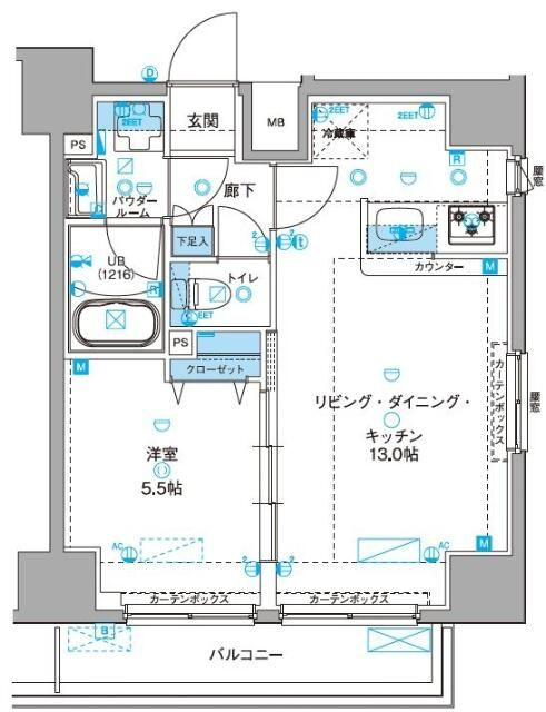 ジェノヴィア浅草Ⅲグリーンヴェールの間取り