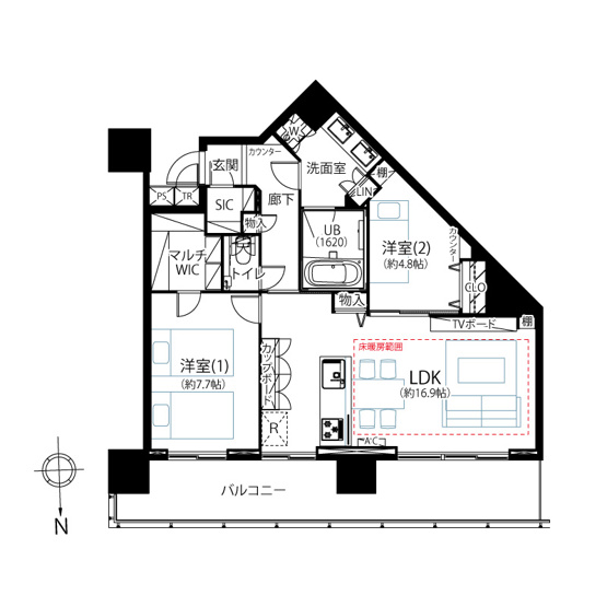 【間取り】 | シティタワー品川