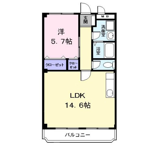 エステート万町の間取り