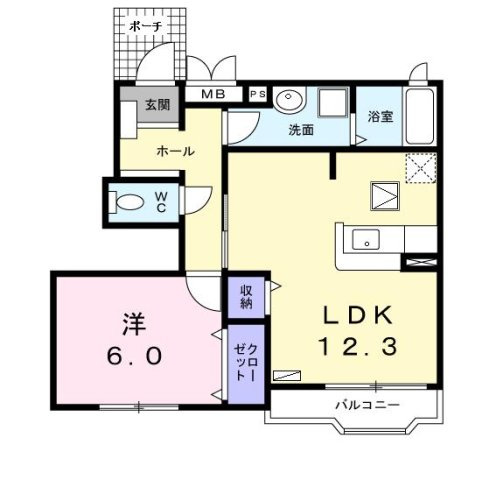 ミルト・ブリーゼＳの間取り