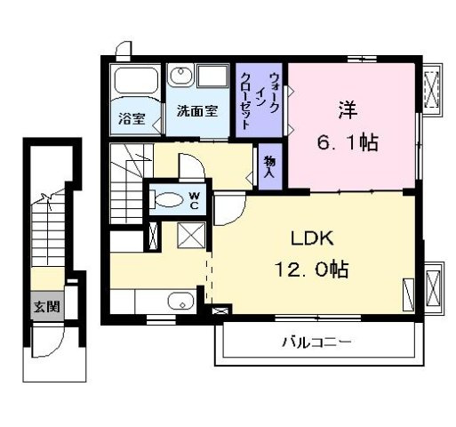 アンジュ．Ｅの間取り