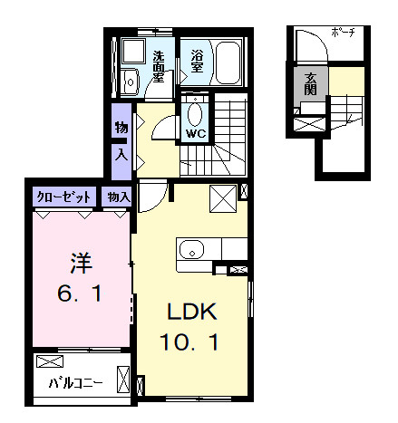 ハピネスの間取り