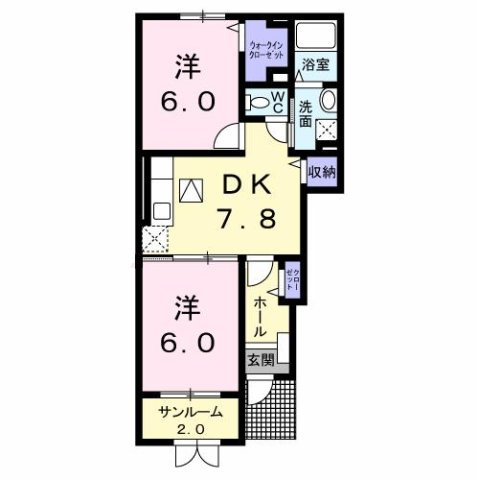 クレールの間取り