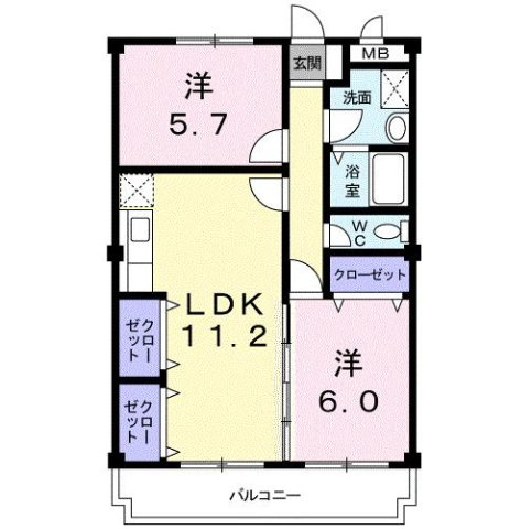 サンシティ小木田の間取り