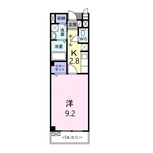サニーハウス細木の間取り