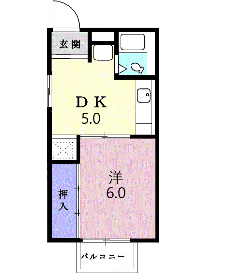 ハイツ東山の間取り