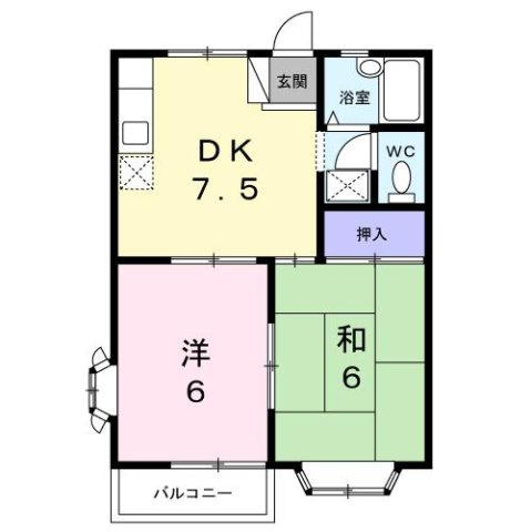 パークピュア小宮Ⅲの間取り