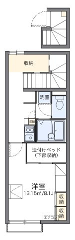 レオパレス日向坂の間取り