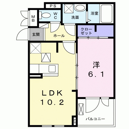 Ｔ．ＭガーデンⅢの間取り