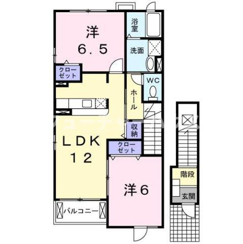 ホマルヴィラＢの間取り