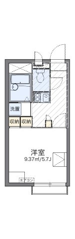 レオパレスコーポ丸喜の間取り