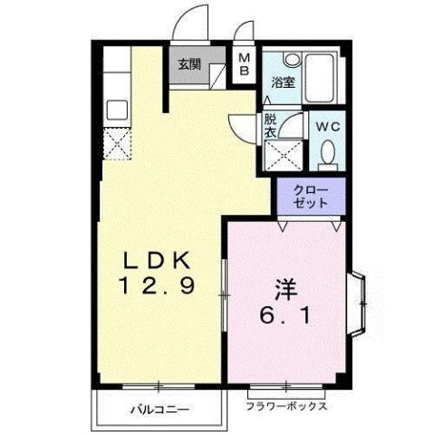 エルディム茂作の間取り