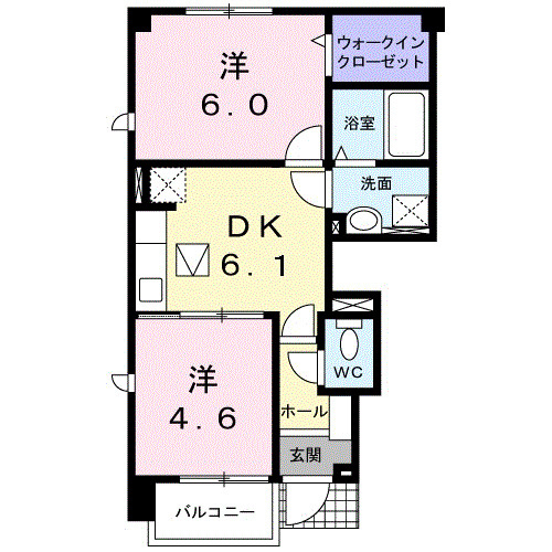 ラフレシールⅠの間取り