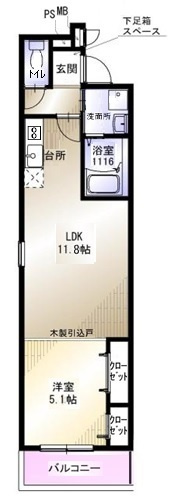 マルベリーガーデン山本南Ⅰの間取り
