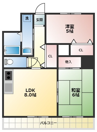 ピンリーブルⅡの間取り