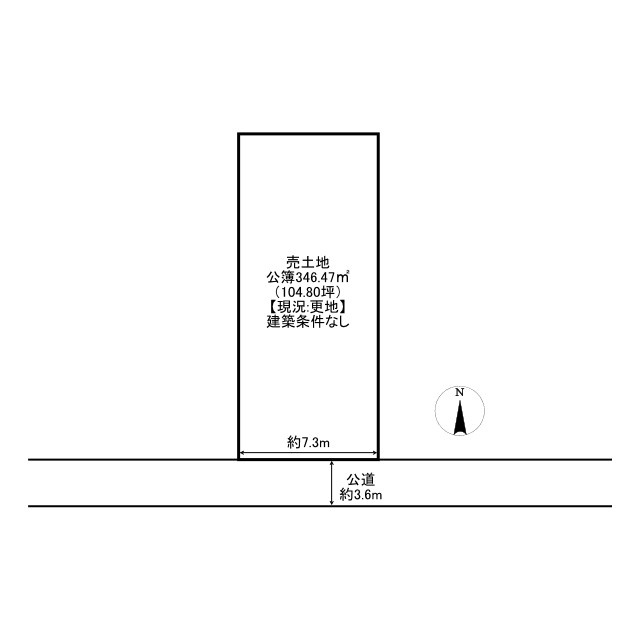 たつの市誉田町片吹　売土地の土地図