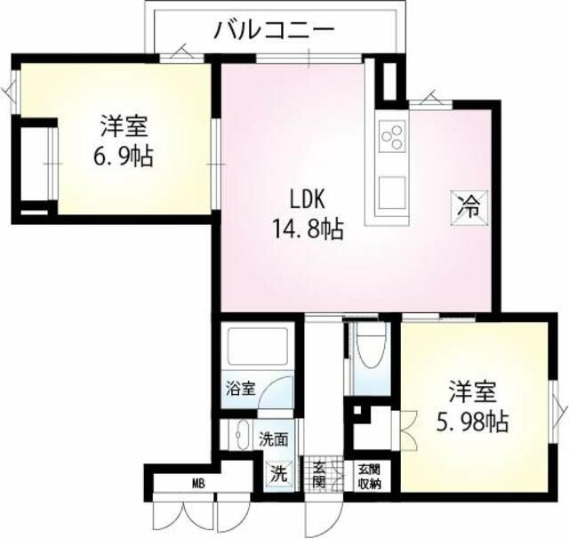 ＭＧ　ＰＬＡＺＡの間取り|間取りです。