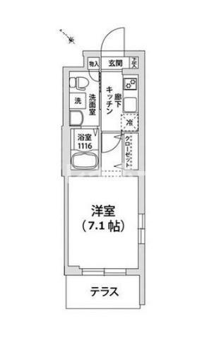 フェリオ鵜の木の間取り