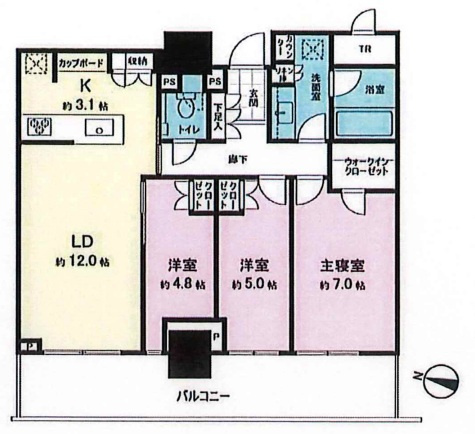 パークタワー西新宿の間取り