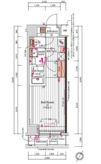 アルテシモレーヴの間取り