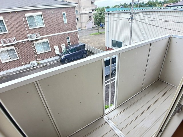 パークハイツ　Ｂのバルコニー|バルコニー付きです
