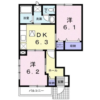 【間取り】 | ハピネスＹ　Ⅱ