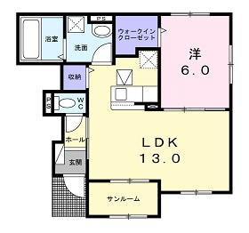 プリムローズⅠの間取り