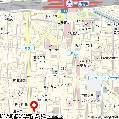 ライオンズマンション三鷹第七の地図