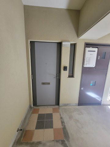 ライオンズタワー安里の玄関