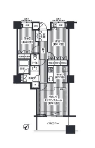 エアライズタワーの間取り