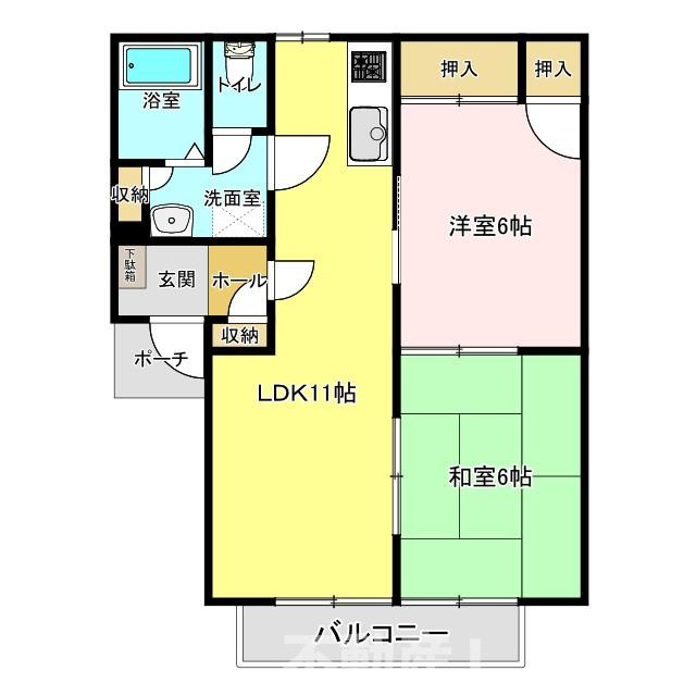 ラルジェントの間取り