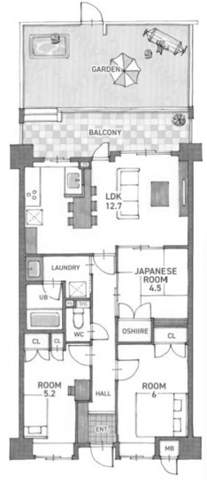 【間取り】 | クレステージ桃山