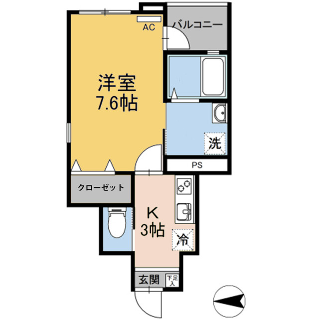 アシンプトートA棟の間取り