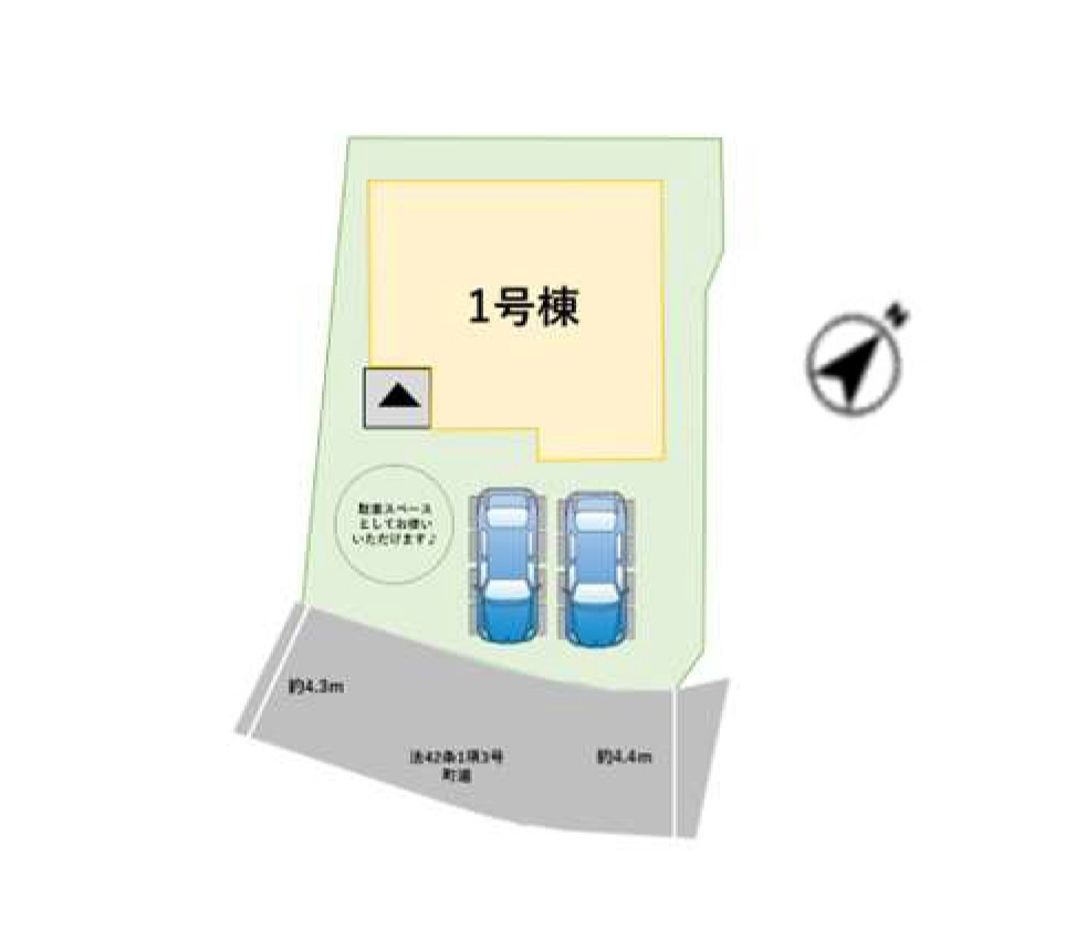 糟屋郡粕屋町花ヶ浦4丁目第2-1棟（1号棟）の間取り