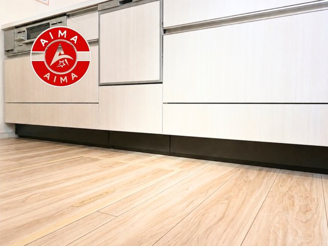 糟屋郡粕屋町花ヶ浦4丁目第2-1棟（1号棟）の内観：施工例|キッチン。グリル・食器洗い乾燥機・浄水器も完備。